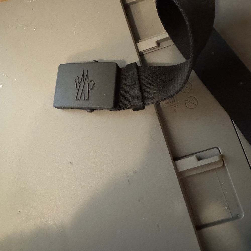 Black Belt with Logo Buckle